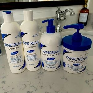 Vanicream Shampoo, Conditioner, Moisturizing lotion, & Moisturizing Cream